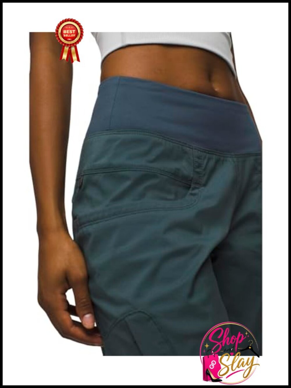 Organic Cotton Canvas Jogger Pants Mid Rise Outdoor Hiking Climbing